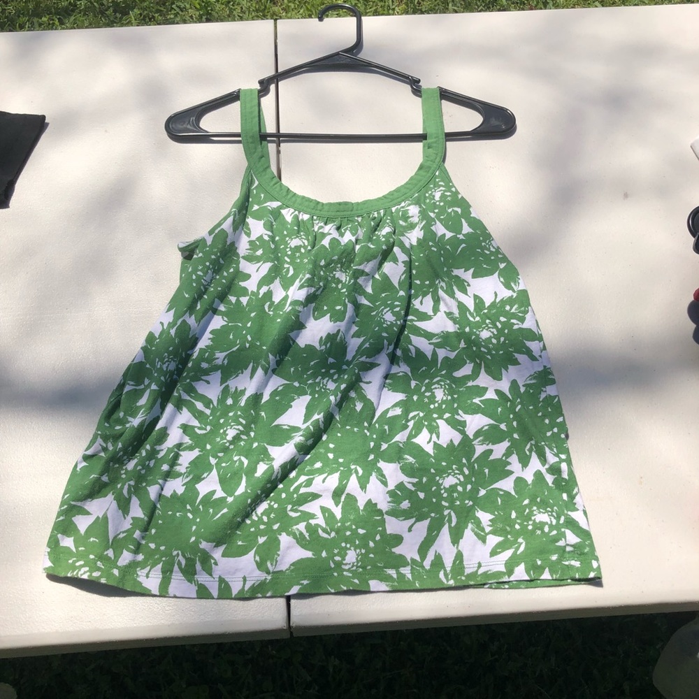 Green Print Cami
